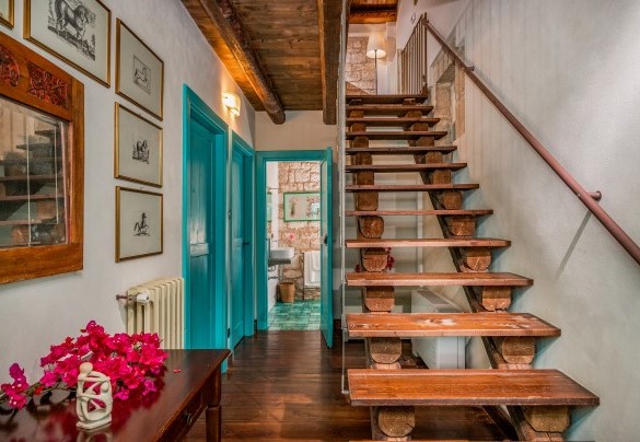 The stairs between the ground and first floor - Villa Ramunna