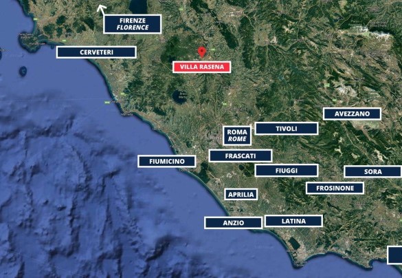 Villa Rasena - Map