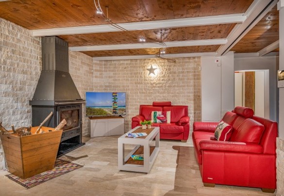 Il salotto al piano terra- Villa Relax
