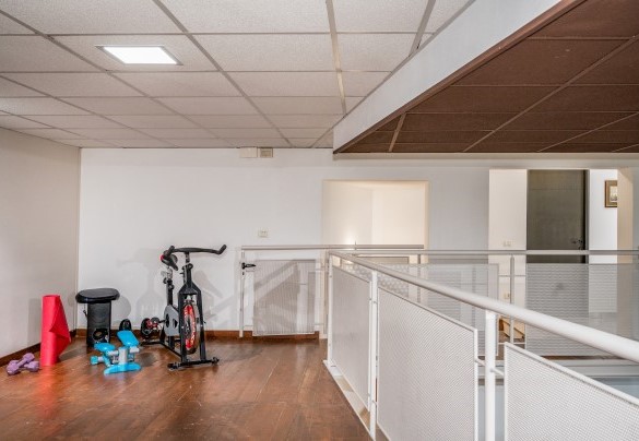 L'angolo palestra nel soppalco- Villa Relax