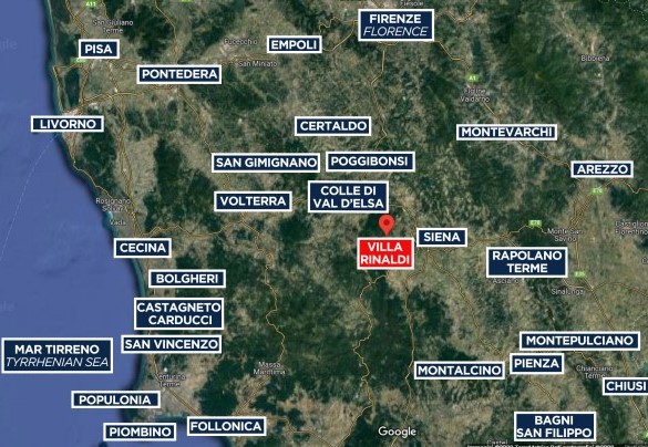Villa Rinaldi - Map