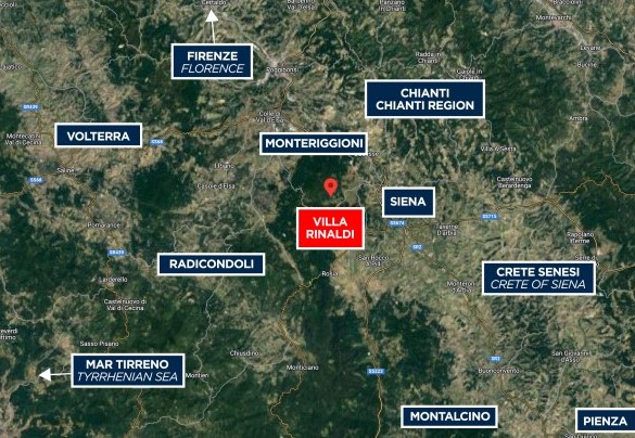 Villa Rinaldi - Map