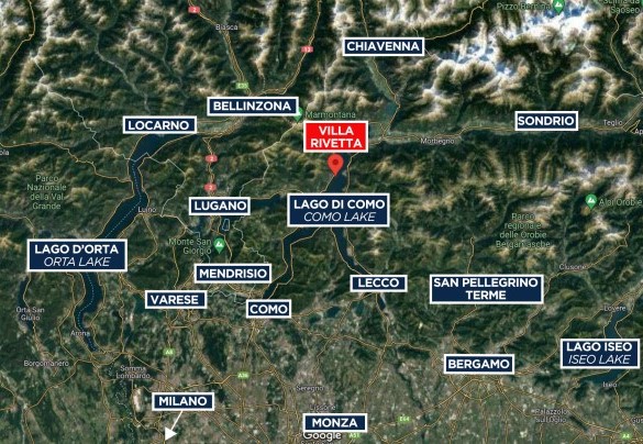 Villa Rivetta - Mappa