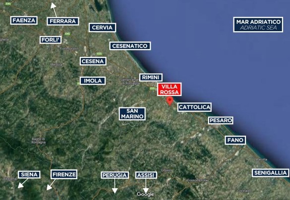 Villa Rossa - Mappa