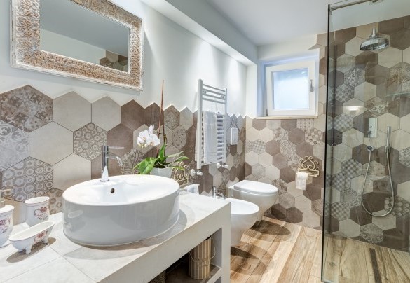 Bagno con doccia n. 5 al piano terra - Villa Rudy