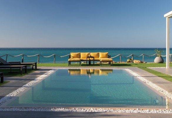 Breathtaking panorama from the swimming pool – Villa Sabbie Rosse