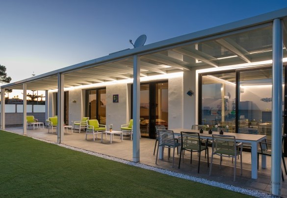 The porch in the light of sunset - Villa Sabbie Rosse