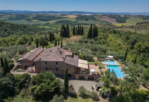 Vista panoramica della proprietà - Villa San Nazario