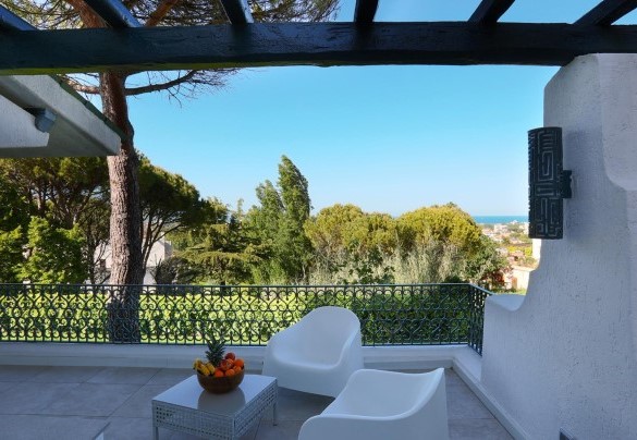 Il terrazzo vista mare su Riccione accanto la cucina - VILLA SARAH 10+2