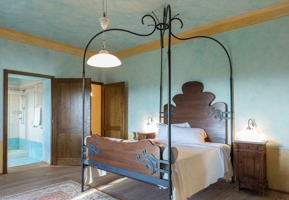 Camera matrimoniale con bagno privato al primo piano- Villa Siena