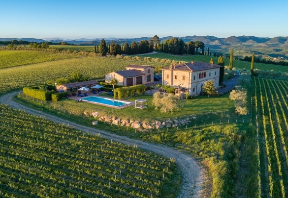 Vista panoramica della proprietà- Villa Siena