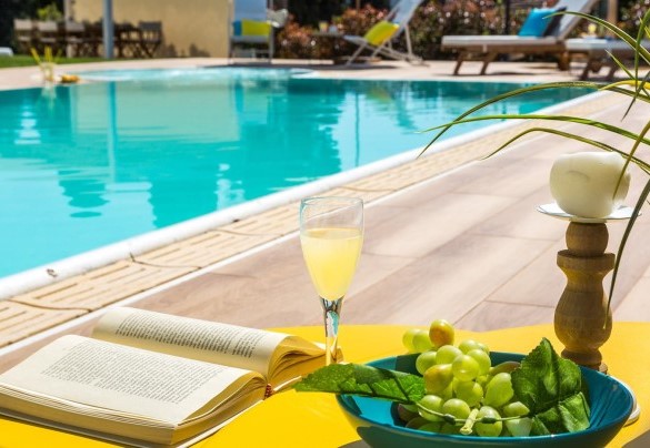 Infinity pool with solarium area, immersed in the immense garden of the villa - Villa Sole al Molino a Vento 8