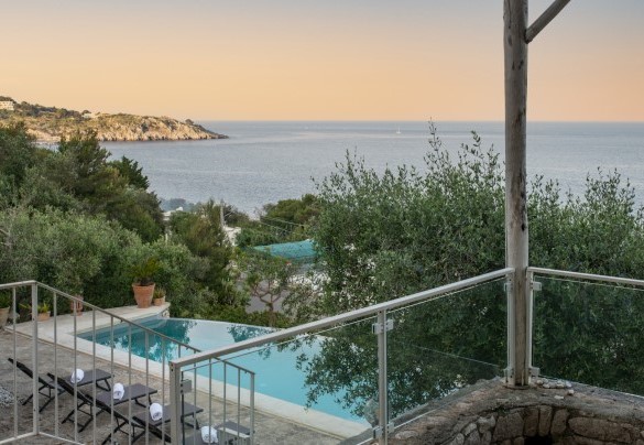 Vista mare dalla terrazza della main house - Villa Soleluna