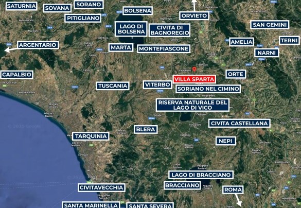 Map - Villa Sparta