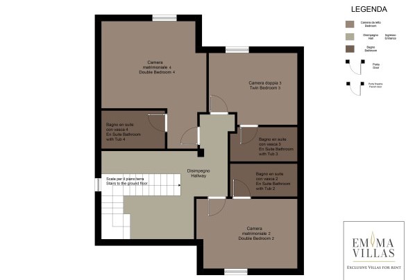 First Floor - Villa Sparta