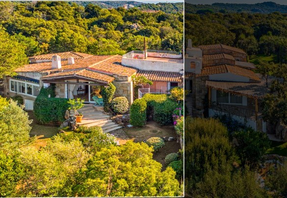 Nascosta da fitta vegetazione e rocce modellate dal tempo con vista sul golfo di Arzachena – Villa Stella