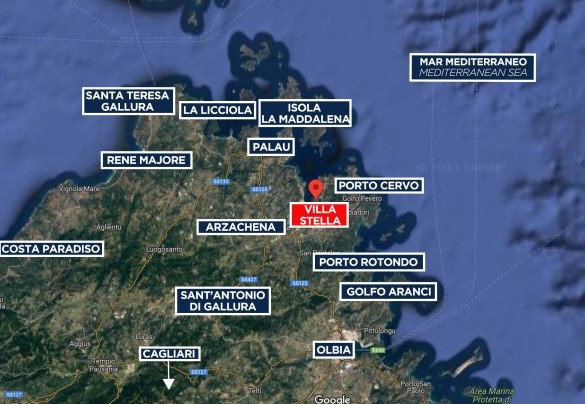 Villa Stella - Mappa