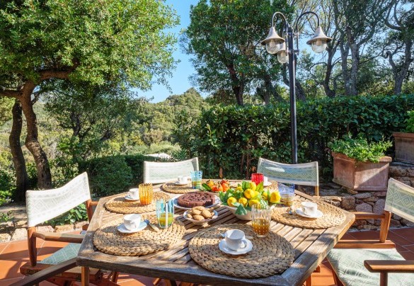Spettacolare giardino, rigogliosamente verde e arricchito da un living esterno – Villa Stella