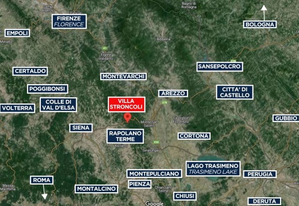 Villa Stroncoli - Mappa