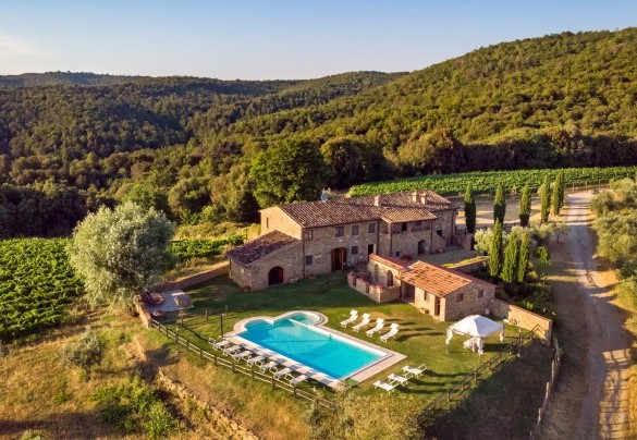 Vista panoramica dal drone - Villa Stroncoli