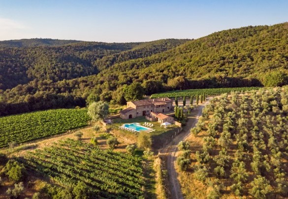 Vista panoramica dal drone - Villa Stroncoli