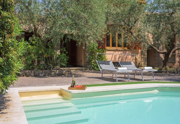 Si accede alla piscina tramite 5 gradini - Villa Sylva 