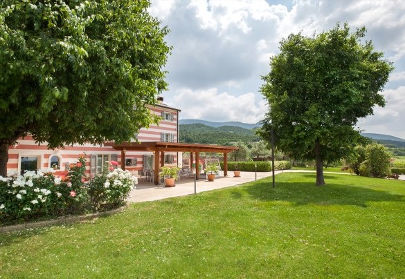 Vista del patio allestito - Villa Tenuta Campetti