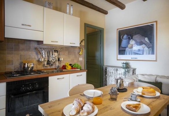 La cucina nel mini appartamento - Villa Terra del Sole