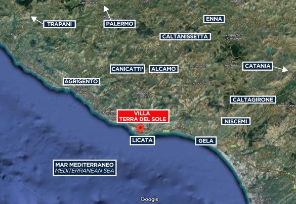 Villa Terra del Sole - Mappa