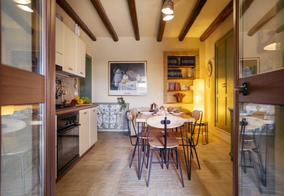 La cucina nel mini appartamento - Villa Terra del Sole
