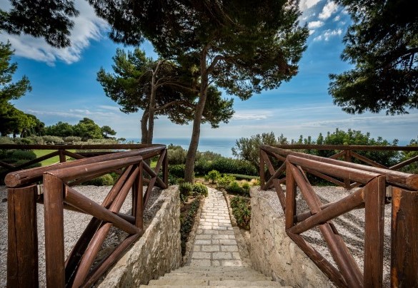 Il viale che conduce alla piscina - Villa Terra del Sole