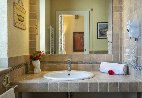 Il bagno nel mini appartamento - Villa Terra del Sole