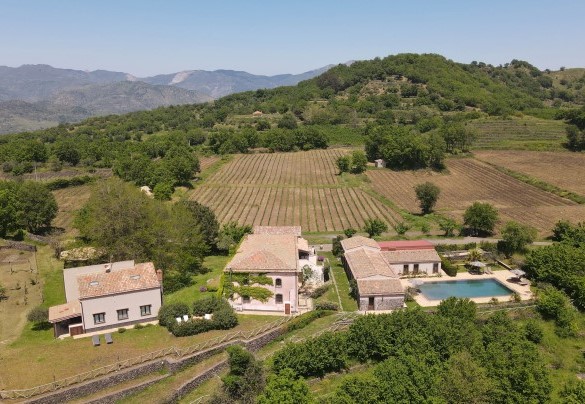 Aerial view of the estate – Villa Terre Normanne
