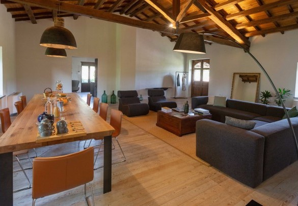 The large living space in the main house – Villa Terre Normanne