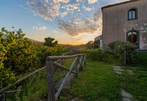 The garden at sunset – Villa Terre Normanne