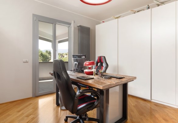 Study room with private terrace – Villa Tiberio
