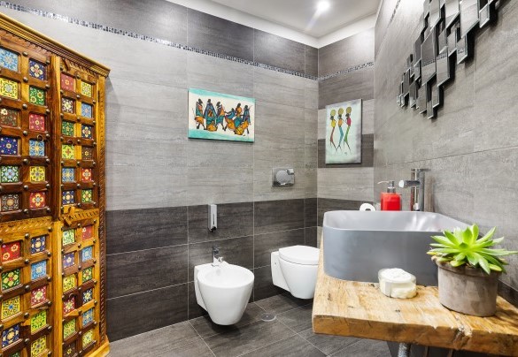 Guest bathroom on the ground floor – Villa Tiberio