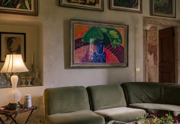 Green Living room with sofa - Villa Torre di Terzolan