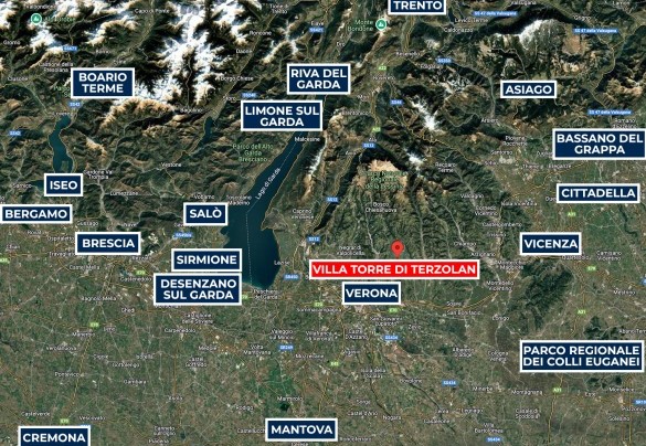 Villa Torre di Terzolan - Map