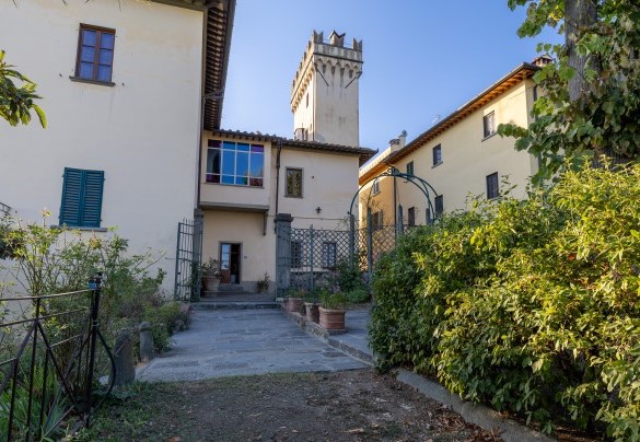 The way leading to the swimming pool and parking surrounded by the olive grove - Villa Treggiaia