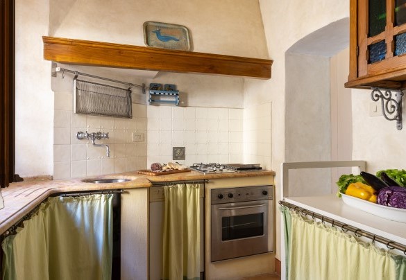 Angolo cottura al primo piano nella torre - Villa Treggiaia