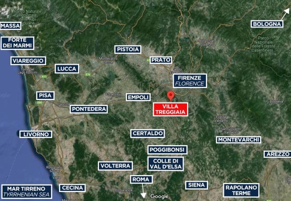 Villa Treggiaia - Map
