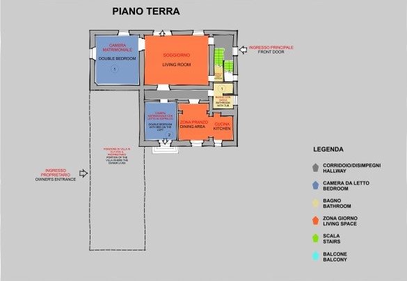 Villa Treggiaia - Piano terra