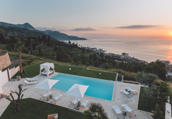 Sunrise from pool - Villa Triscele