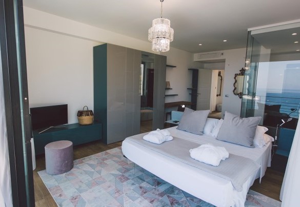 double room with sea view and bathroom en suite - Villa Triscele