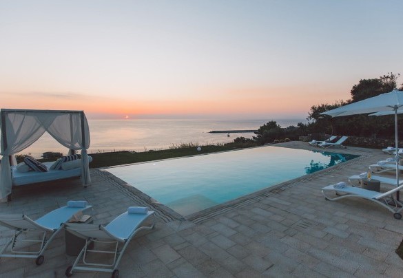 Sunrise from pool - Villa Triscele