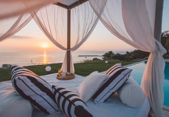 Sunrise from pool - Villa Triscele