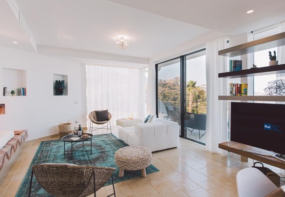 living with tv sat - Villa Triscele