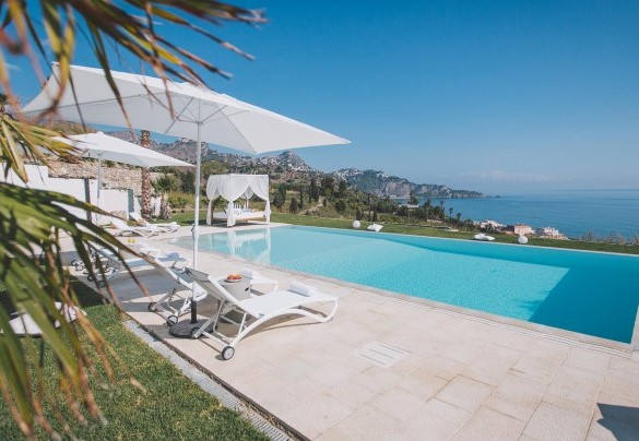 sea view from swimming pool - Villa Triscele