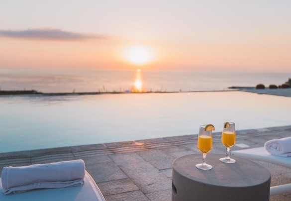 Sunrise from pool - Villa Triscele